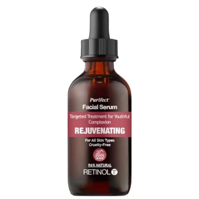 Imagen de Purifect Rejuvenating Retinol Facial Serum with Vitamin E, Anti Aging for Face, Minimizes Wrinkles and Fine Lines, Smooth Youthful Skin 60ml