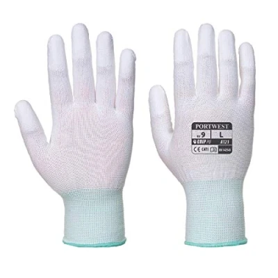Imagen de Portwest Guantes Con Puntas De Pu, Tamaño: M, Color: Blanco, A121WHRM