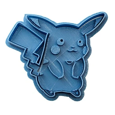Imagen de Cuticuter Cortador de galletas Pokémon Pikachu, color azul, 8 x 7 1,5 cm