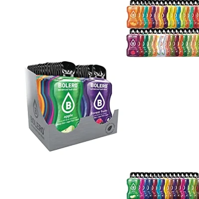 Imagen de Paquete de Introducción Bolero Drinks STICKS MIX 74x3g refrescante polvo bebida sin azúcar endulzado con Stevia Vitamina C para diabéticos saludable la familia y amigos.
