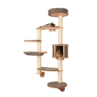 Imagen de Kerbl Dolomit Tofana Árbol para Gatos de Pared, XL, 185 x 115 cm, Color Gris