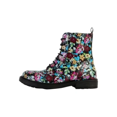 Imagen de Geox Eclair GIRL Botines con cordones black/multicoloured para niños, Talla: 27, Black/multi coloured Zapatos