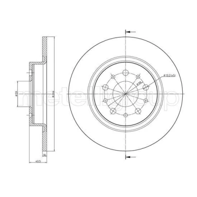 Imagen de Disco de freno CIFAM 800 1506C