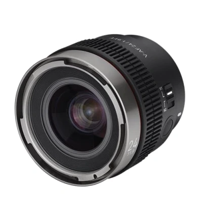 Imagen de Samyang V AF 24mm T1, 9 FE para Sony E Lente de video enfoque automático cine 8K Soporte Interruptor personalizado y botón 23343 Negro