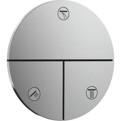 Imagen de hansgrohe ShowerSelect Comfort S, válvula para instalación empotrada de termostatos S (3 funciones), cromo