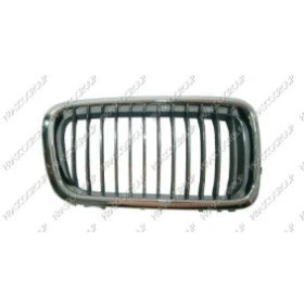 Imagen de BLIC 6502 07 0075996PP Parrilla Delante, derecha cromo, negro BMW: 7
