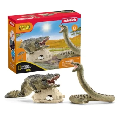 Imagen de Schleich 42559 Peligro en el pantano, a partir de 3 años, WILD LIFE playset, 4 piezas