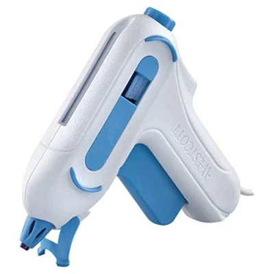 Imagen de Westcott E 16758 00 Pistola termofusible (Incluye 2 Barras de Pegamento), Color Blanco y Azul