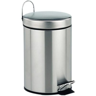 Imagen de Kela Cubo de Basura Torre Acero Inoxidable 3L en Plata, Metal, Silver, 17 x 25.5 cm