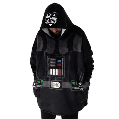 Imagen de Star Wars Darth Vader Sudadera con Capucha Unisex usable Jersey Negro para Adultos máscara de Armadura Vadar y gráficos Traje Ropa Estar por casa