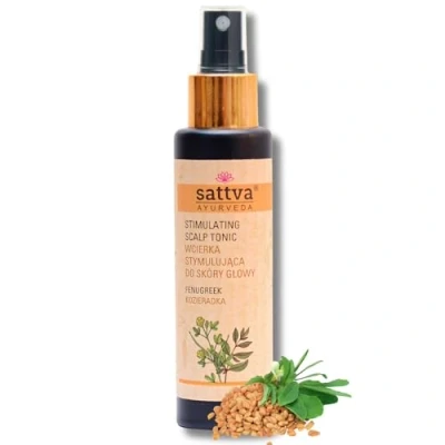 Imagen de Sattva Hair &amp; scalp tonic Fenogreek 100ml propiedades estimulantes y fortalecedoras gran efecto en inhibir la pérdida excesiva de cabello estimular el crecimiento