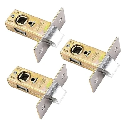 Imagen de Vogueing Tool Pestillo de puerta, 3 piezas acero inoxidable calidad para uso con manijas puerta (plano 35 mm)
