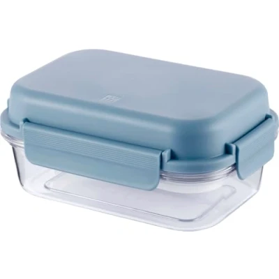 Imagen de Zwilling Lunchtime Fiambrera con compartimentos y acumulador de frío, a prueba fugas, para escuela, trabajo, picnic, viajes, camping, 21 cm x 15 cm, 1 L, color azul