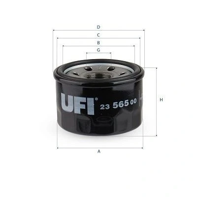 Imagen de UFI 25.016.00 Filtro de aceite Cartucho filtrante MAN: TGA
