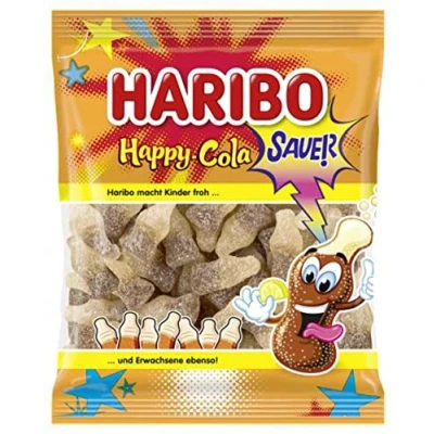 Imagen de Caramelos Haribo Happy Cola Sour Dulces Regalo 175 Gramo Total