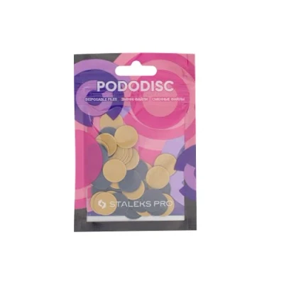 Imagen de STALEKS Pro Pododisc Recarga de 50 discos desechables adhesivos para pedicura (ruido) PDF 15 (PDF 80 GRIT)