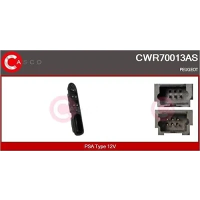 Imagen de CASCO CWR70013AS Interruptor, elevalunas lado del conductor PEUGEOT: 307 Hatchback