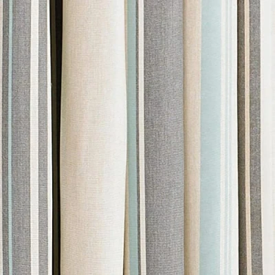 Imagen de Riva Home, Home Essential Broadway Stripe Duck Egg Blue Ring Top Curtains 168 x 229