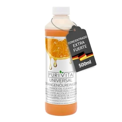 Imagen de Purivita concentrado limpiador de aceite naranja botella 500 ml aplicación universal