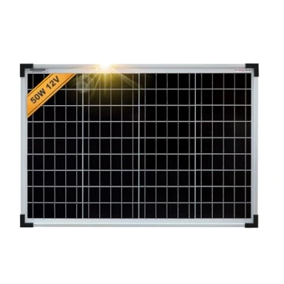 Imagen de Enjoy Solar Mono 50 W 12V Panel Monocristalino Módulo Fotovoltaico ideal para RV, Jardín Vivienda, Barco.