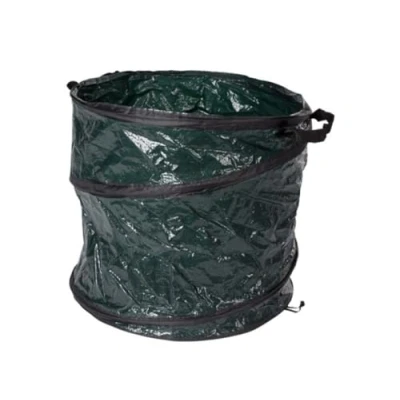 Imagen de Toolland Bolsa de residuos jardín, sistema emergente, poliéster, verde, 80 litros