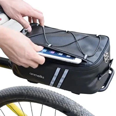 Imagen de ANMEILU Bolsa para portabicicletas Bicicleta, portaequipajes Maletero de Asiento Trasero, Almacenamiento Equipaje, alforjas Carga