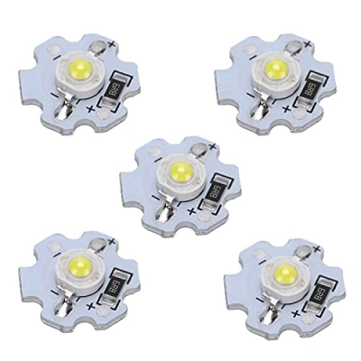 Imagen de Perlas de luz bombilla chip LED 1W 5V disponibles en lámpara alta potencia súper brillantes