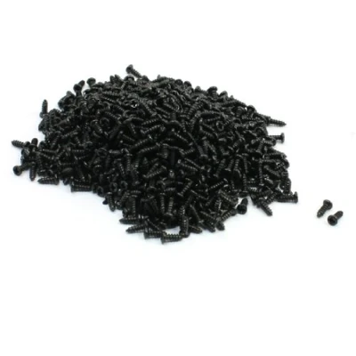 Imagen de sourcing map 1000 piezas 2 mm x 6 rosca autorroscante tornillo de cabeza redonda Phillips