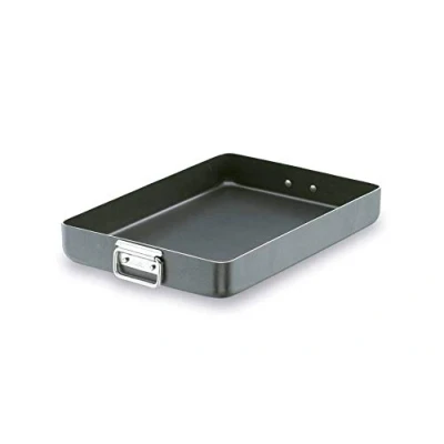 Imagen de Lacor 23540A Rustidera Robust Con Asa Abatible Antiadherente Aluminio 40 cm Negro