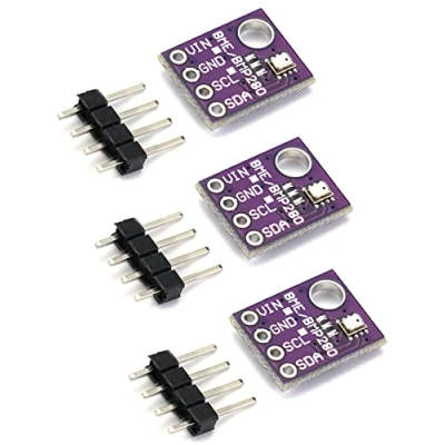 Imagen de QWORK® 3 Piezas BMP280 5V Sensor de Temperatura, Presion Atmosferica