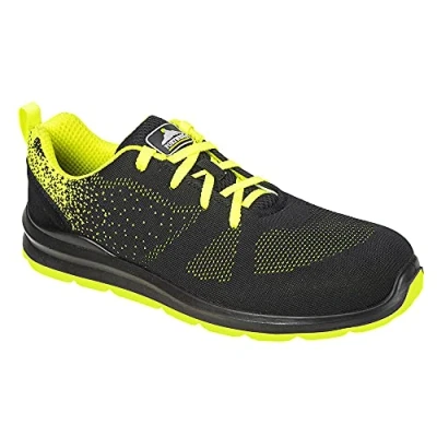 Imagen de Portwest Deportivo Steelite Aire Trainer S1P, Tamaño: 40, Color: Negro/Verde, FT25BGN40