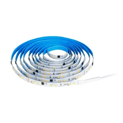 Imagen de Eglo RGBIC Tira led con efectos de luz, decoración para sala juegos y fiestas, mando a distancia, blanco cálido RGB, 5 m