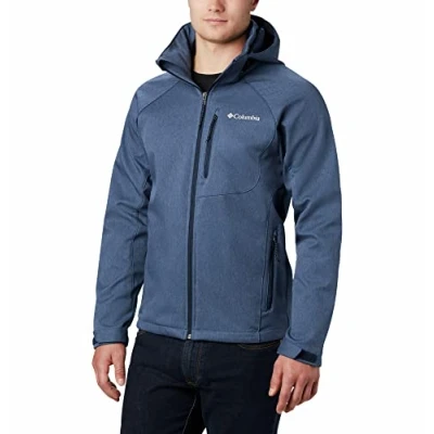 Imagen de Columbia Cascade Ridge Softshell, Chaqueta De Softshell Cortavientos para Hombre, Collegiate Navy Heather, Talla S