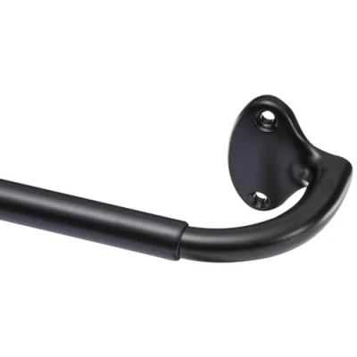 Imagen de Amazon Basics Barra de cortina oscurecimiento, 71 a 122 cm, Negro