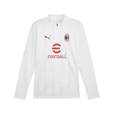 Imagen de Camiseta prepartido del AC Milan con cremallera de un cuarto para hombre