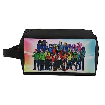 Imagen de My Hero Academia Neceser, Bolsa de Aseo, Portatodo, Color Negro, Producto Oficial (CyP Brands)
