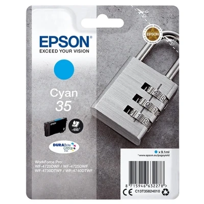 Imagen de Cartucho De Tinta Cian Epson 35 C13t35824010