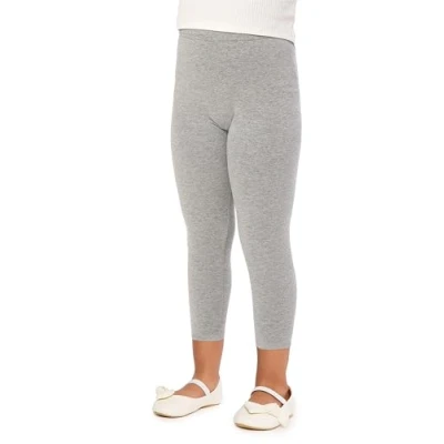 Imagen de Merry Style Leggins 3/4 para niñas Mallas Deportivas Pantalones Piratas Infantiles de Viscosa Ropa Deporte Leggings Capri Niña MS10 131 (Melange, 140 cm)