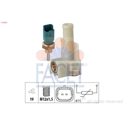 Imagen de FACET 7.3233K Sensor, temperatura del refrigerante Made in Italy OE Equivalent