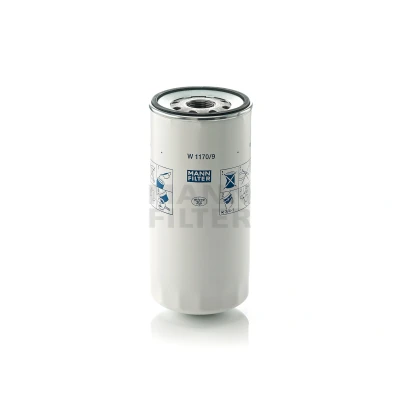 Imagen de MANN FILTER W 1170/9 Filtro de aceite M 30 X 2 con válvula bloqueo retorno enroscable