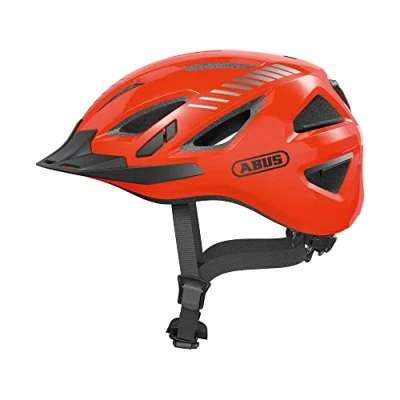 Imagen de ABUS Urban I 3.0 Casco de bicicleta urbana moderno con luz trasera Para transportarse en la ciudad hombre y mujer Naranja, talla S