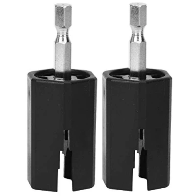 Imagen de 2 piezas guitarra eléctrica taladro broca cuerda clavija, enrollador afinación clavija extractor reparación y mantenimiento herramienta accesorios de juego