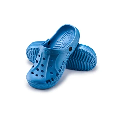 Imagen de ESTRO Zuecos Sanitarios Mujer Goma Unisexo Zapatillas Casa Verano Hombre Ligero A78 (42, Azul)