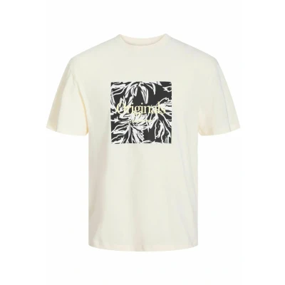 Imagen de Jack &amp; Jones Jorlafayette Branding TEE CREW NEC Camiseta estampada, Hombre, Talla: XL, Buttercream
