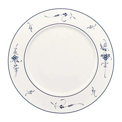 Imagen de Villeroy &amp; Boch Vieux Luxembourg Plato de presentación, 30 cm, Porcelana Premium, Blanco/Azul