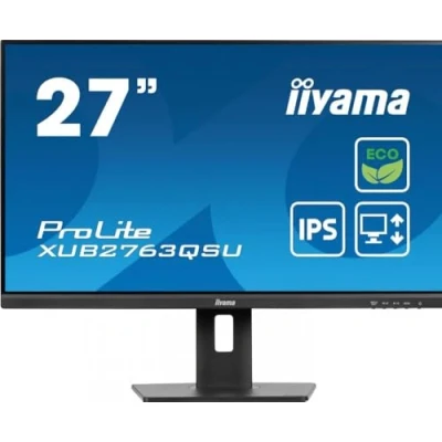 Imagen de iiyama XUB2763QSU B1 27, IPS, 2560 x 1440, 100Hz, 1H1DP, HAS