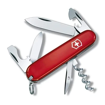 Imagen de Victorinox Spartan, Swiss Army Knife, navaja suiza con 12 funciones, incluyendo hoja, sacacorchos y abrelatas, color rojo