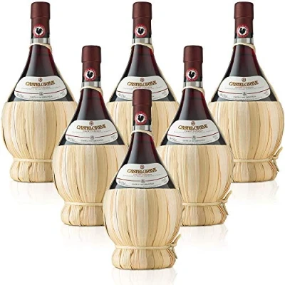 Imagen de vino tinto italiano Chianti Classico DOCG Castelgreve Castelli del Grevepesa (6 fiaschi 1 litros)