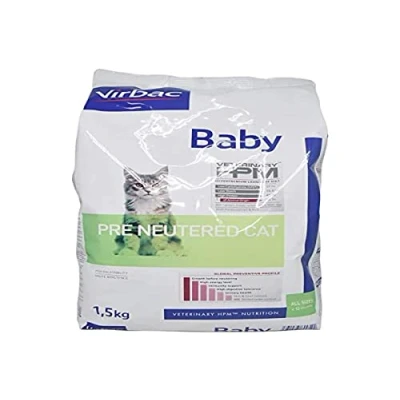 Imagen de Hpm Virbac Feline Baby Pre Neutered 1,5Kg 1600 g