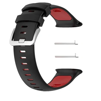 Imagen de Huabao Correa Compatible con Polar Vantage v2,Ajustable Silicona Deportiva Band Repuesto Pulsera para v2 (Negro Rojo)